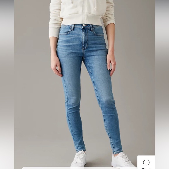 AE Next Level Stretch Super High-Waisted Jeans - Picture 1 of 13